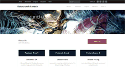 Desktop Screenshot of about.datacrunch.ca