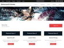 Tablet Screenshot of about.datacrunch.ca